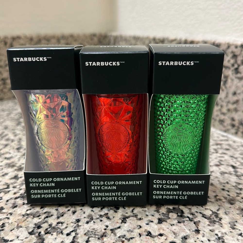 Starbucks 2023 Holiday Key Chain/Ornament bundle